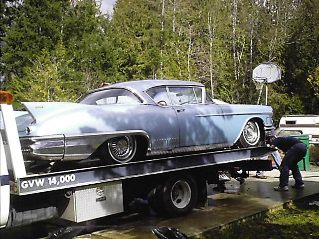 purchased a 1958 Cadillac