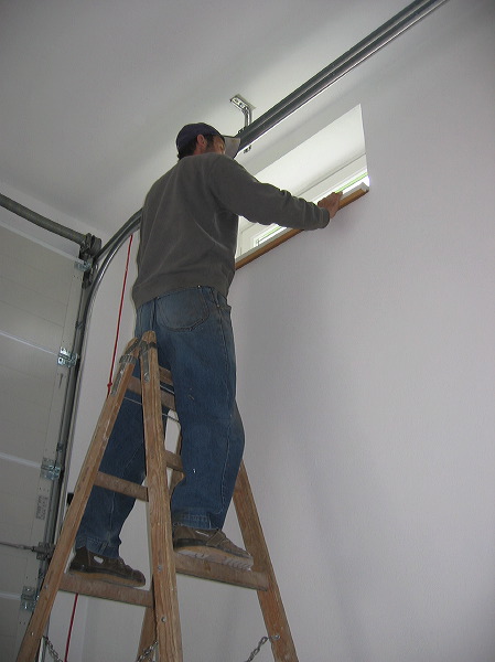 Richard installing the windows - thanks bro!