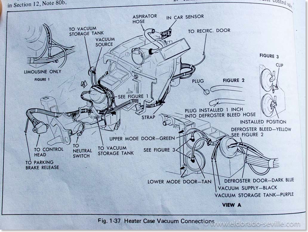 REMOVING AND REPLACING THE 1974 CADILLAC HEATER CORE ... edge cts wiring diagram 