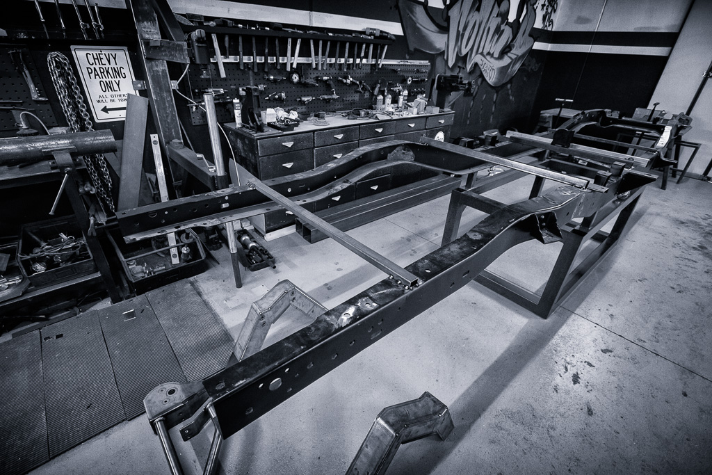 working on the frame - October 2014