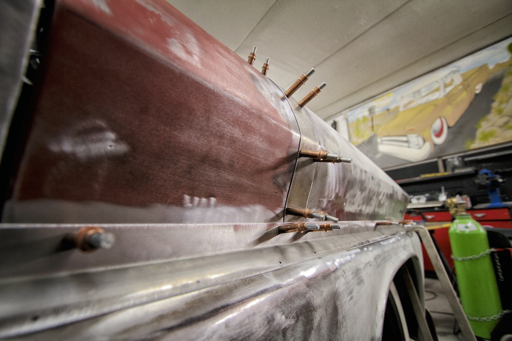 January 2014 - customizing the hood and fenders