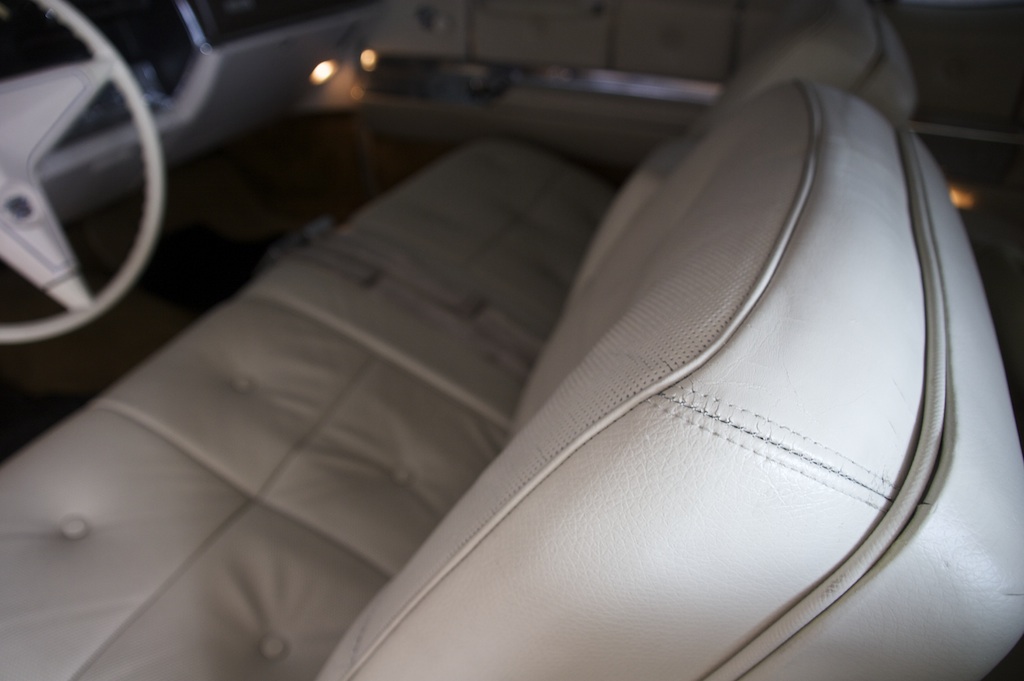 restoring the leather interior in 2009