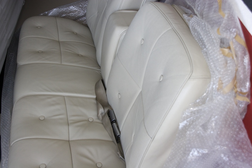 restoring the leather interior in 2009