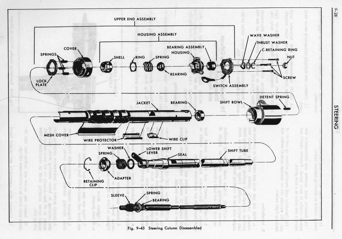 How to change the turn signal switch and steering column