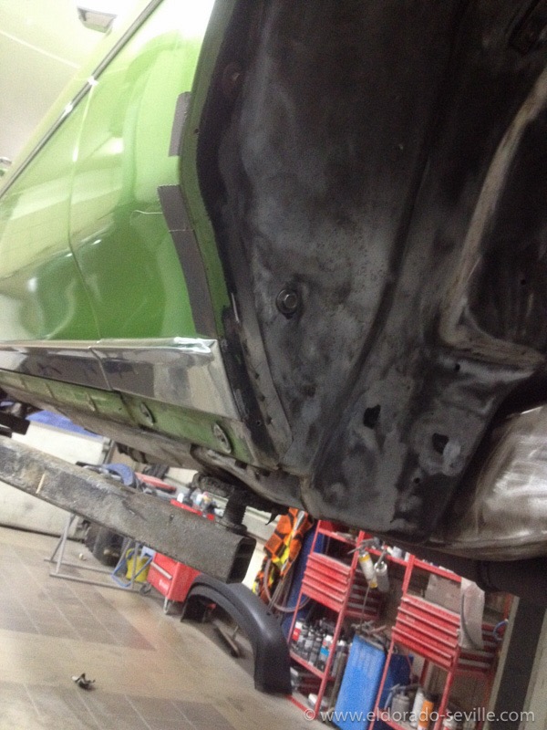 This are the areas on the sheet metal that needed some attention. Nothing serious - but better to fix it now before a problem arises eventually in the future.