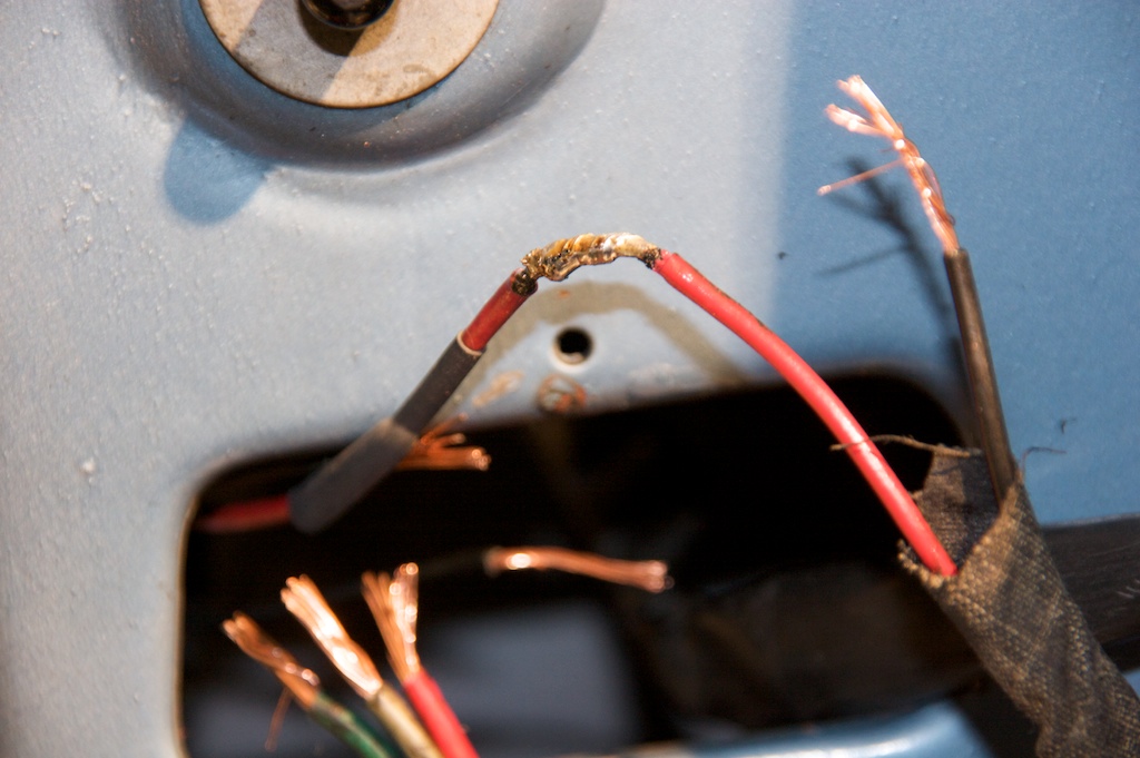 most wires were broken due to all the bending in the door