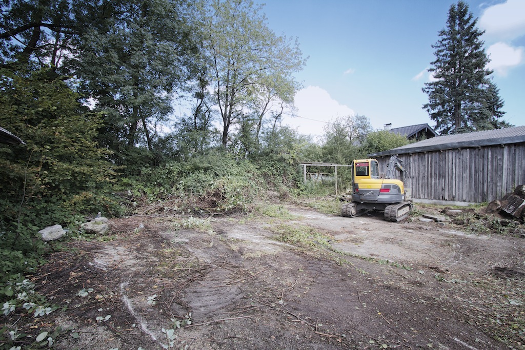 cleaning up the property