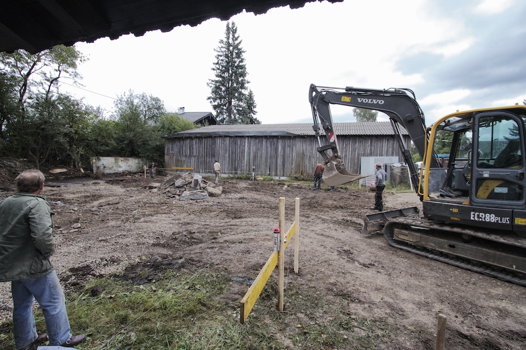 digging for the foundation