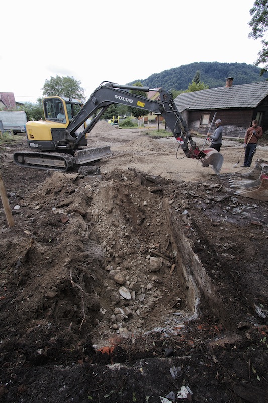 digging for the foundation