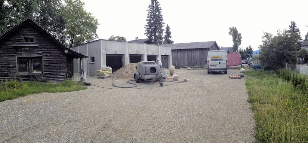 June 28th 2013 - the new screed is coming in