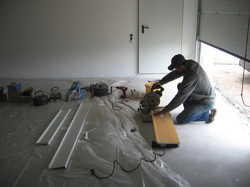 Richard installing the windows - thanks bro!