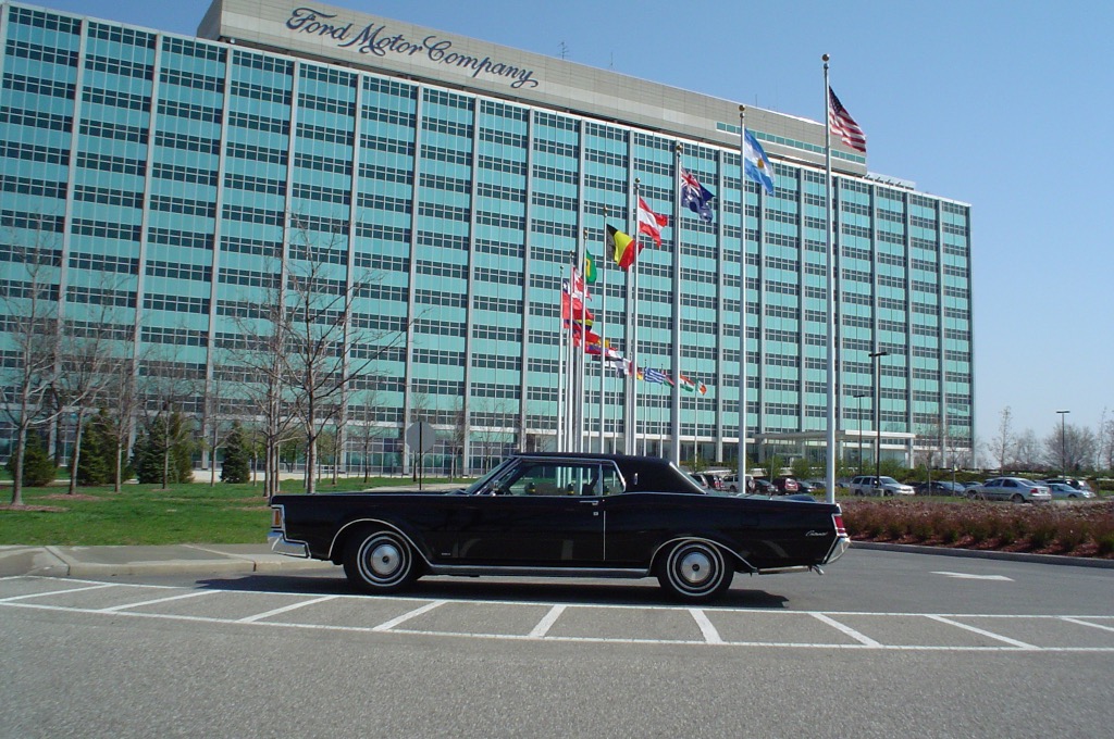 At the Ford headquarter back in 2003 for the 100th aniversary